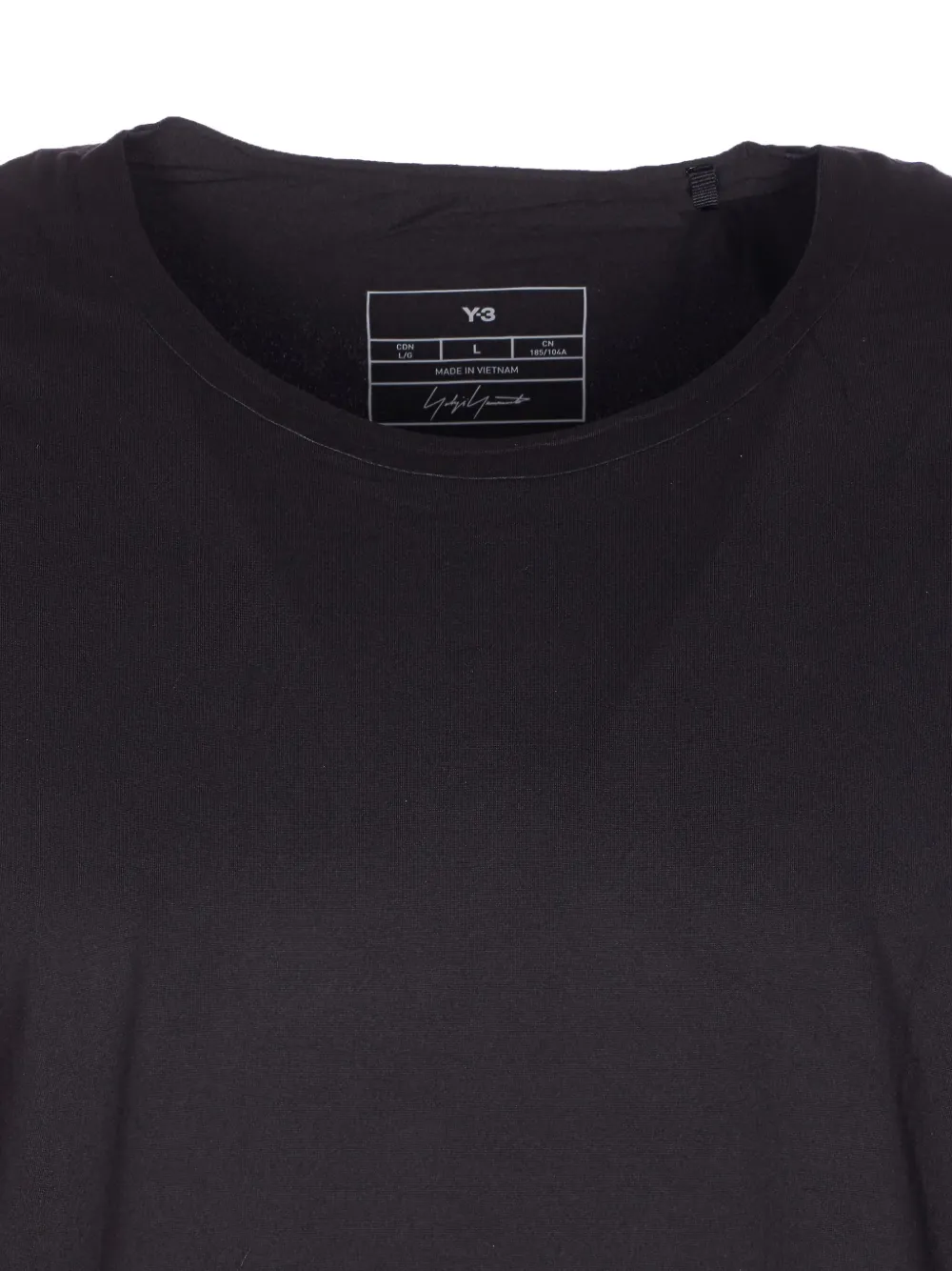 Y-3 Fitted Crewneck Short Sleeve Running T-shirt In Black