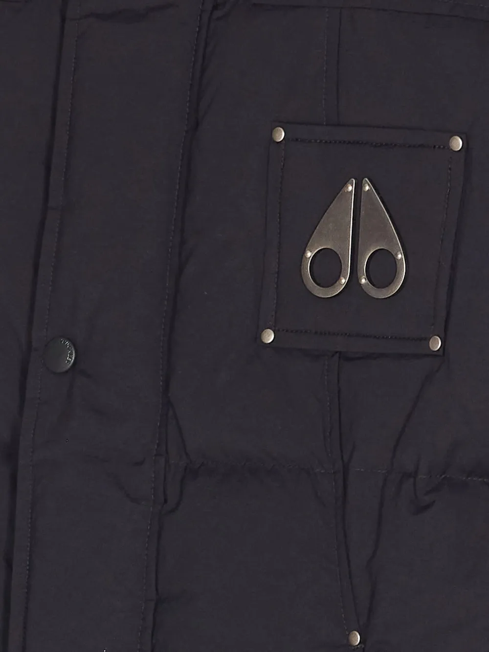Moose Knuckles Insulated Sleeveless Jacket High Collar In Blue