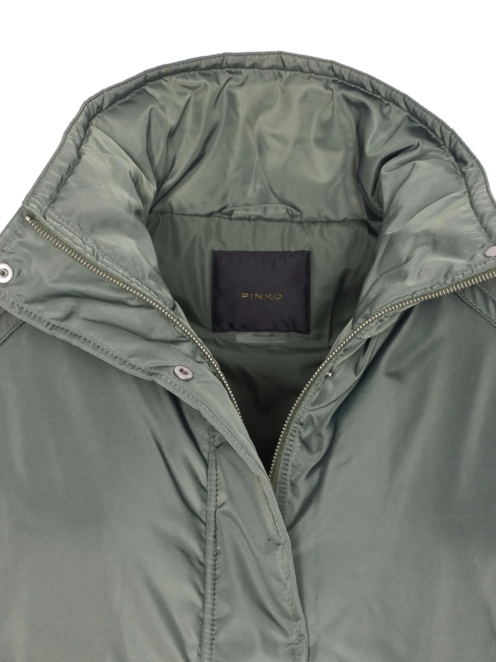 PINKO Gewatteerde bodywarmer met rits Groen