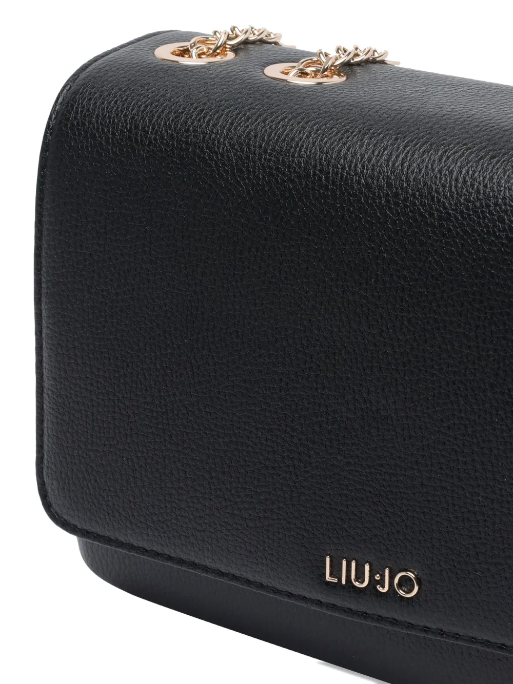 Liu •jo Leather Crossbody Bag In Black