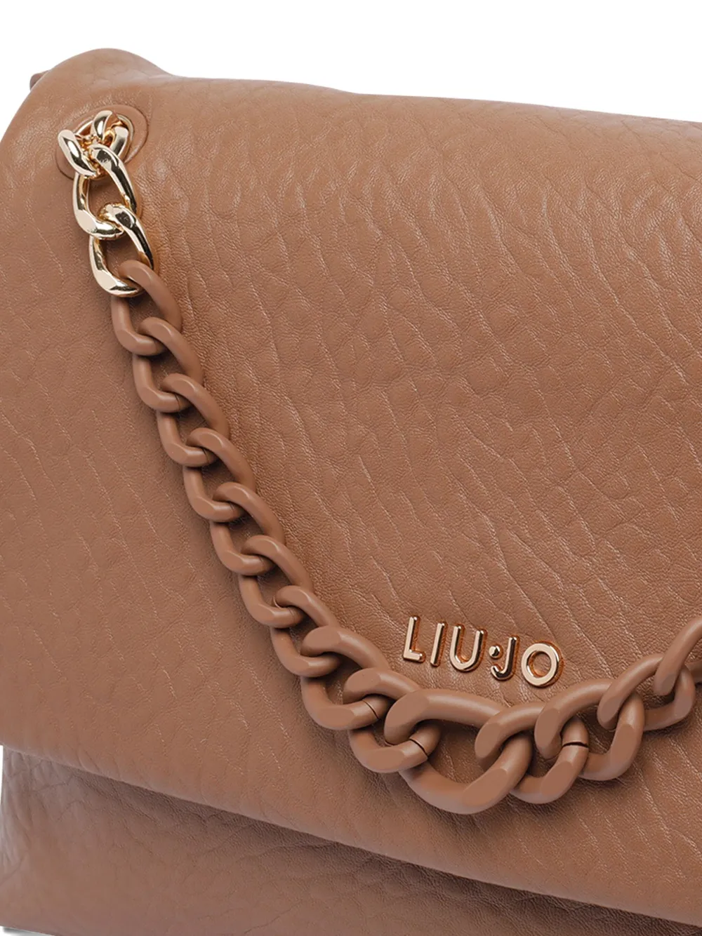 Liu •jo Chain-embellished Tote Bag In Brown