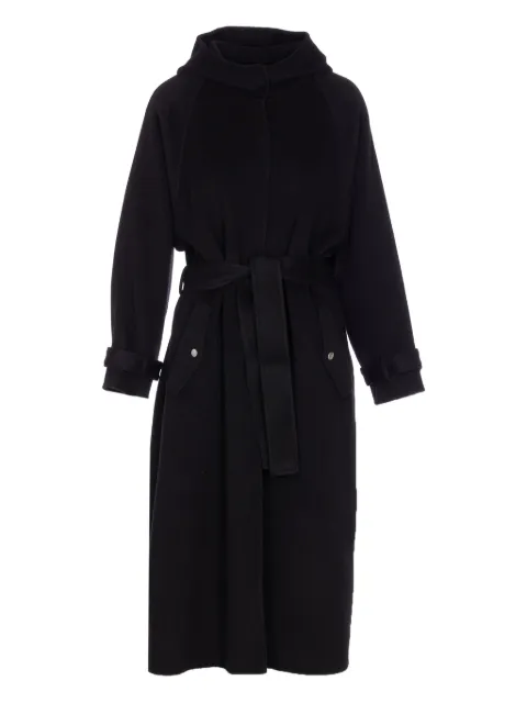PINKO hooded belted coat