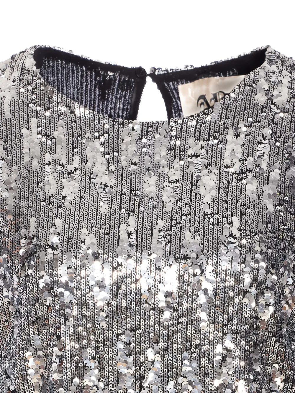 Aniye By Sequin-embellished Short-sleeve Top In Silver