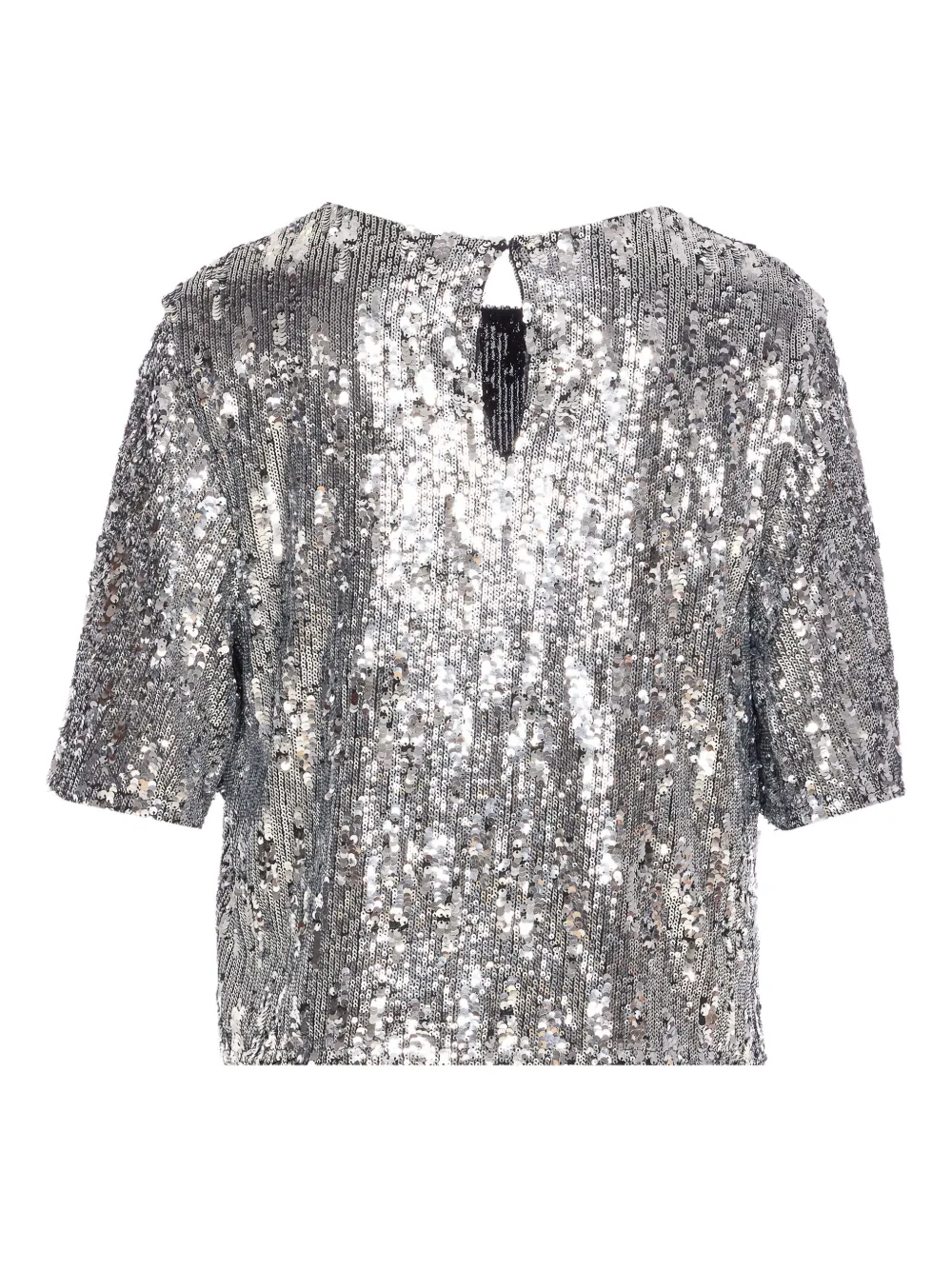Aniye By sequin-embellished short-sleeve top - Zilver