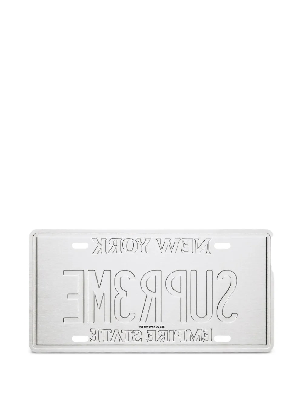 Supreme plaque d'immatriculation à design embossé (31 cm x 15 cm) | Objets décoratifs | Image 2