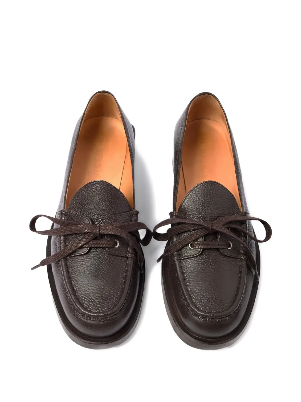 Jacquemus Les Mocassins Marino Boat Shoe In Brown