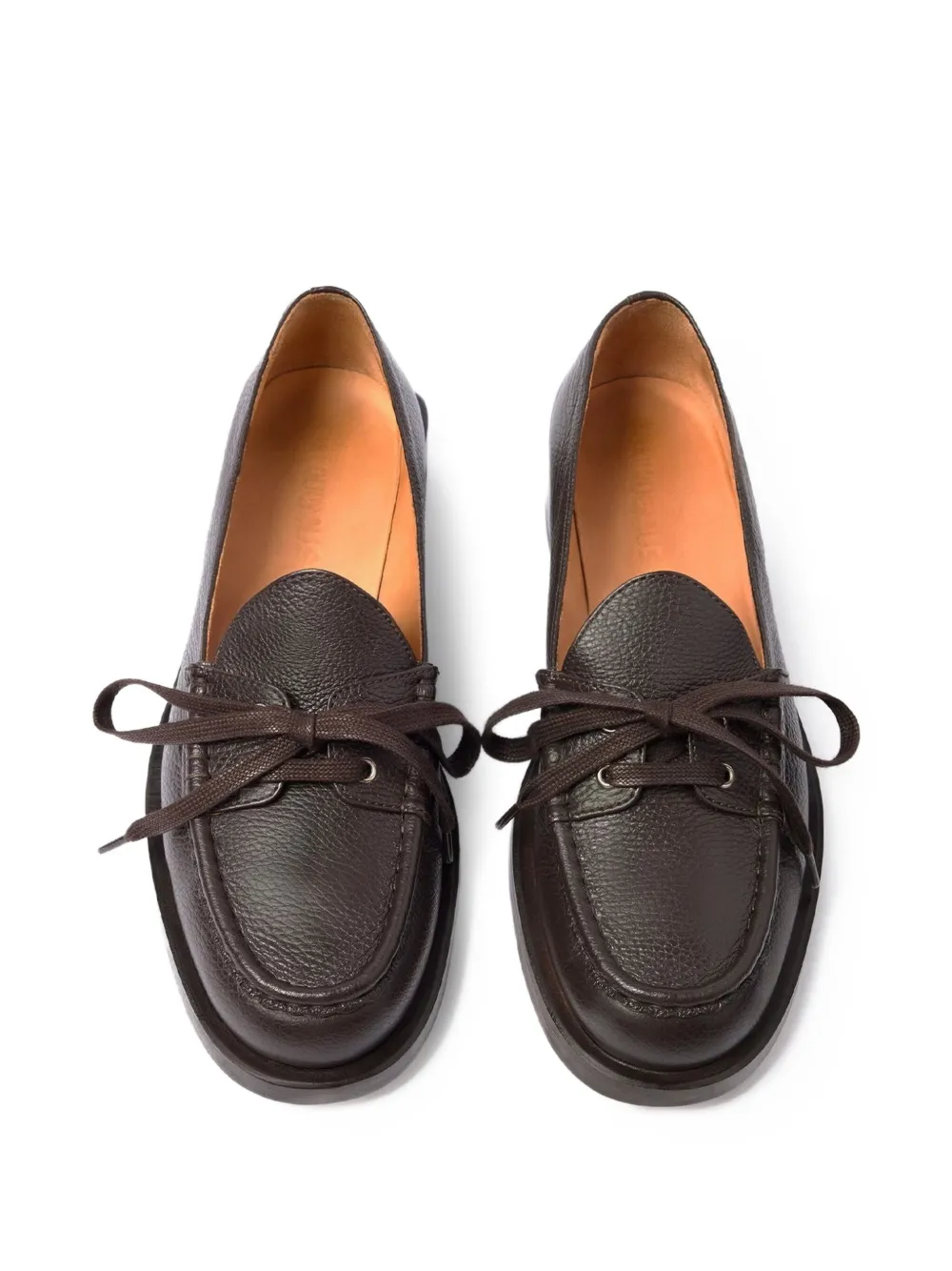 Jacquemus Marino leren loafers Bruin