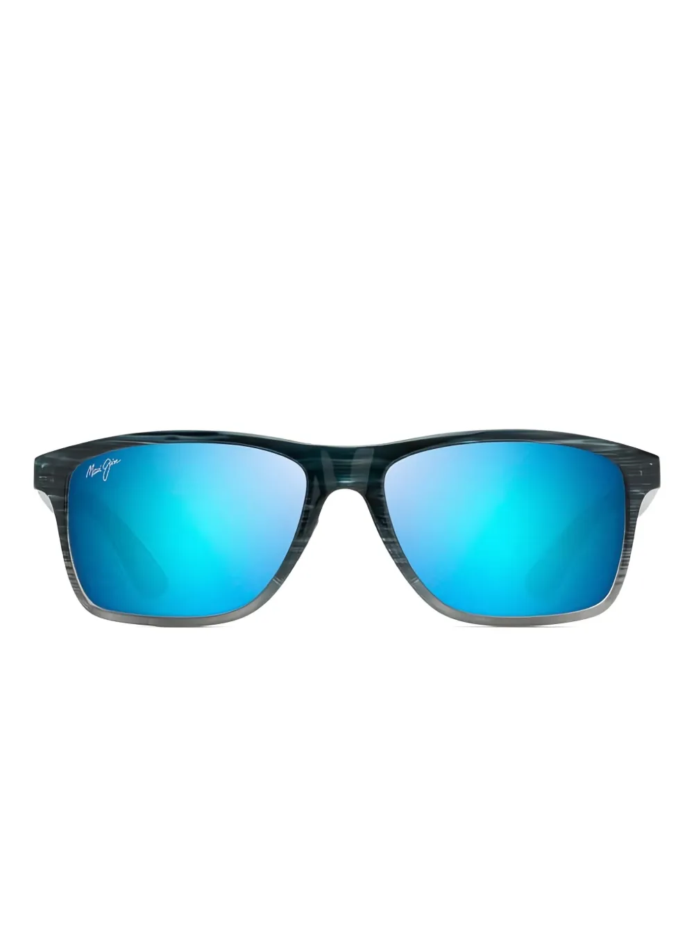 Maui Jim Onsshore stripe-fade rectangle sunglasses - Blu