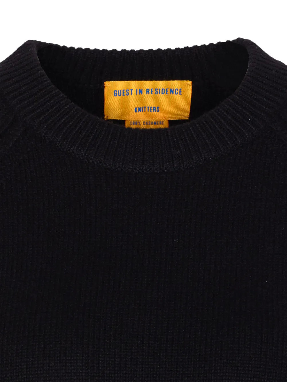 Guest In Residence Raglan-sleeve Cashmere Sweater In Black