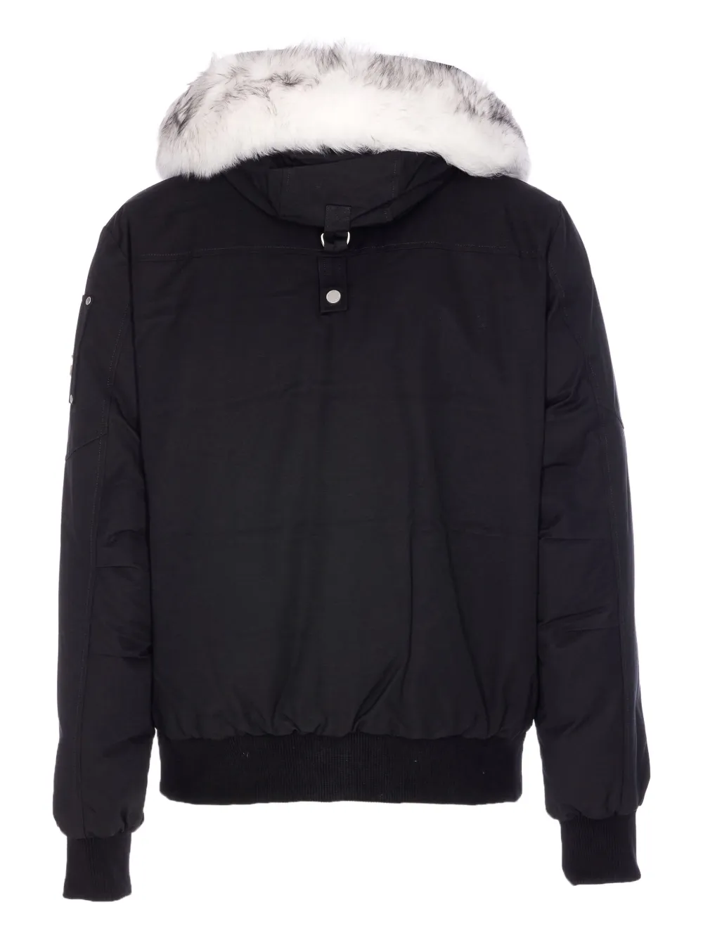 Moose Knuckles Versatile Bomber Jacket Removable Hood In Black