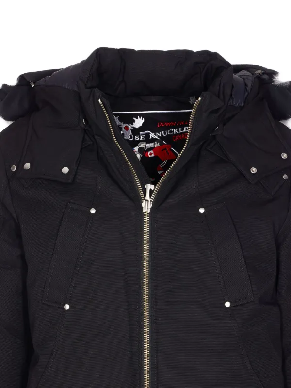 Moose Knuckles Original Ballistic Bomber Jacket | Black | FARFETCH JO