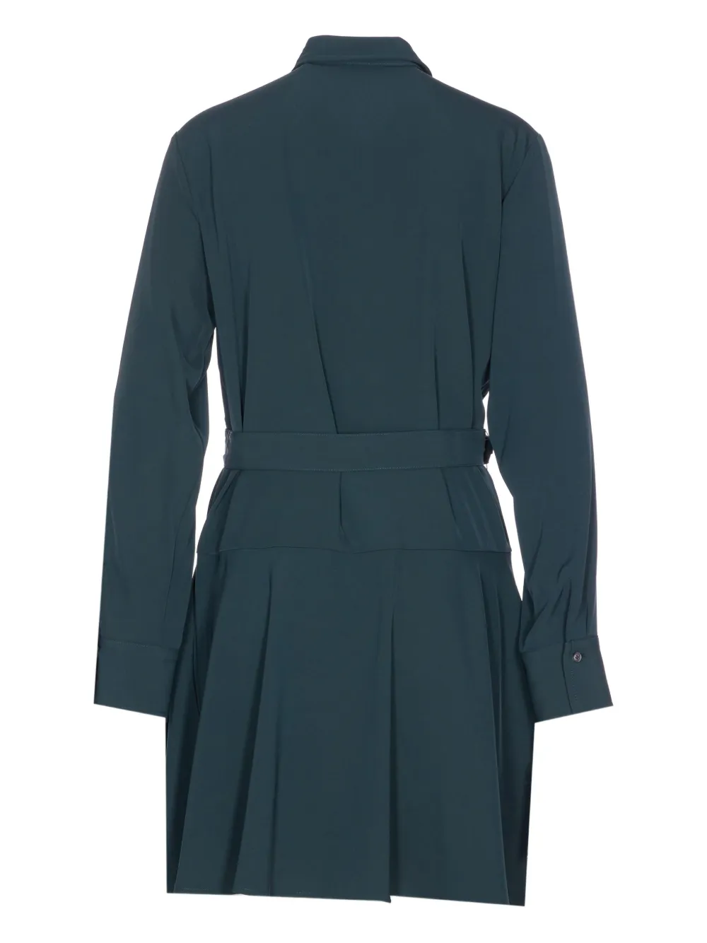 PINKO belted shirt mini dress - Groen
