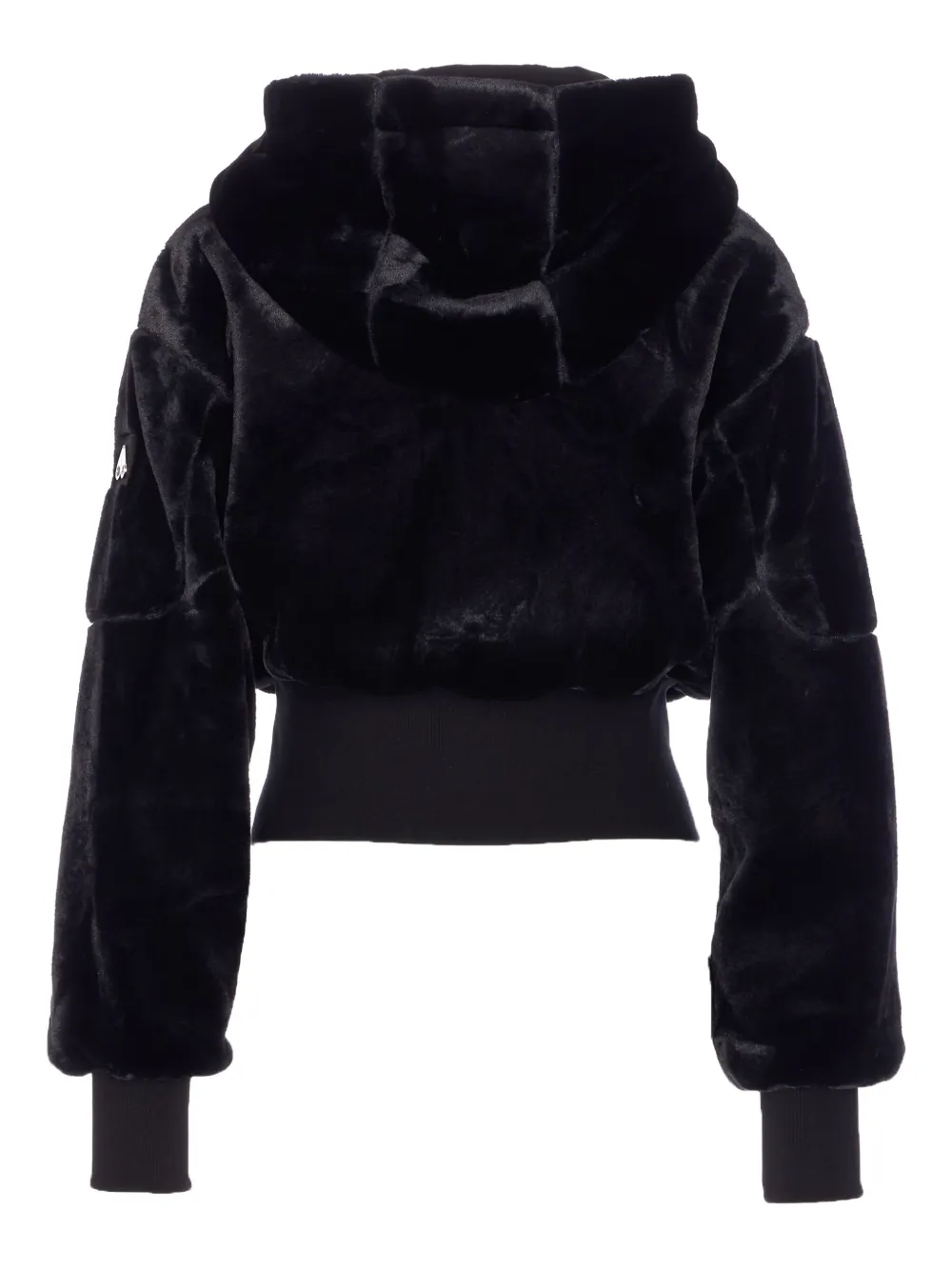 Moose Knuckles Hooded Jacket With Elasticized Waist And Pockets In Black