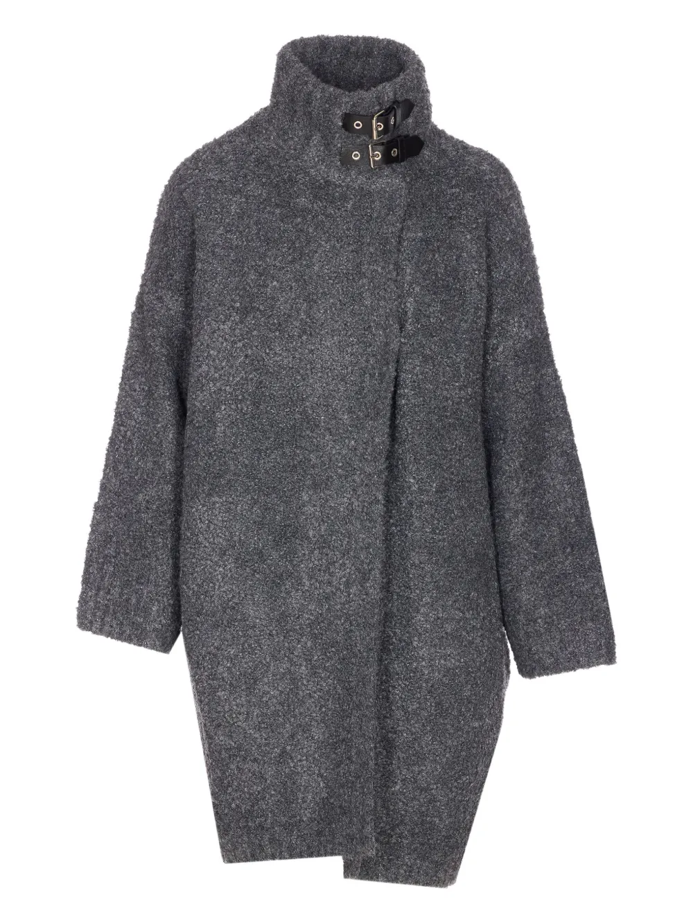 LIU JO high-neck oversized coat | Grey | Image 1
