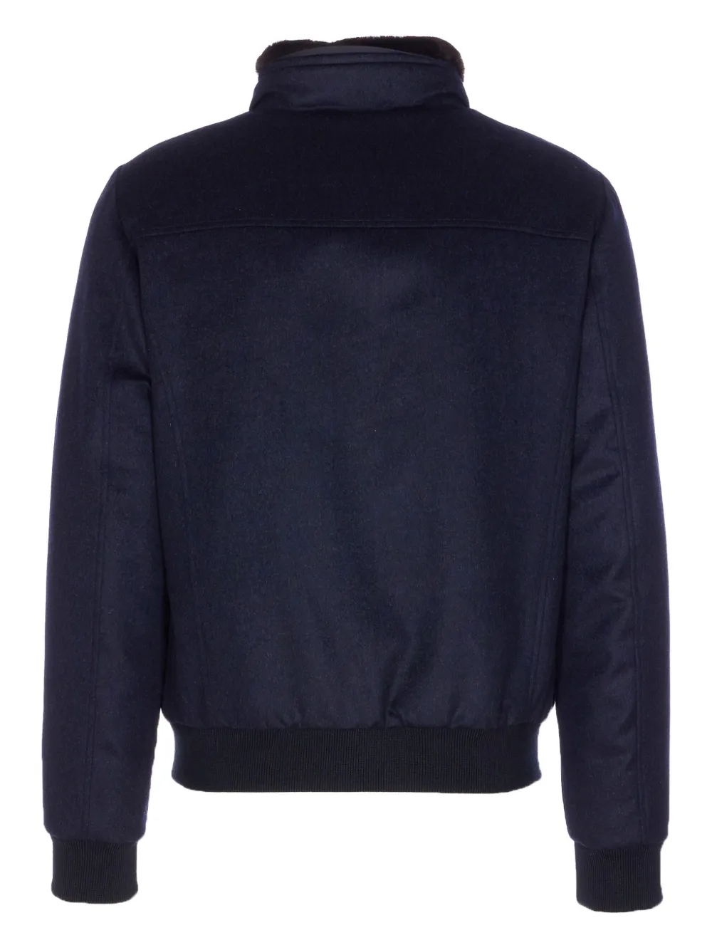Moorer Long-sleeved Stand-collar Down Jacket In Blue
