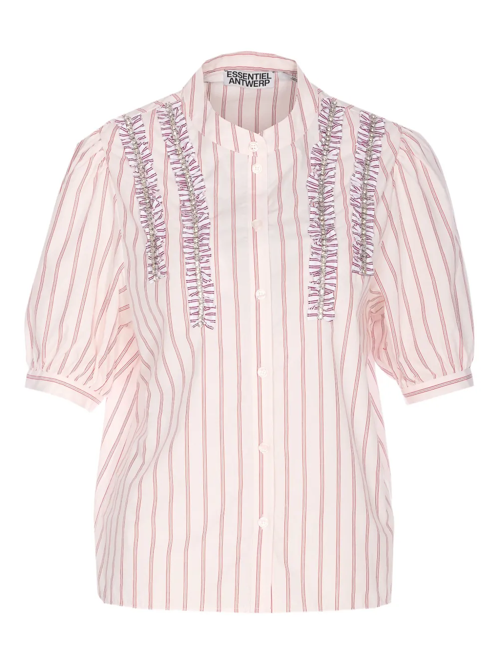 Essentiel Antwerp camisa a rayas con volantes | rosado | Image 1