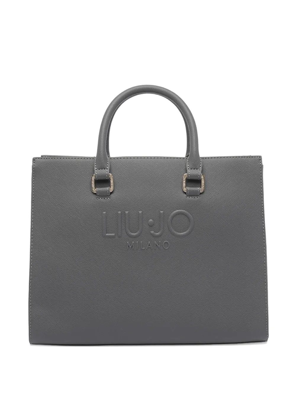 Liu •jo Logo-embossed Tote Bag In Gray