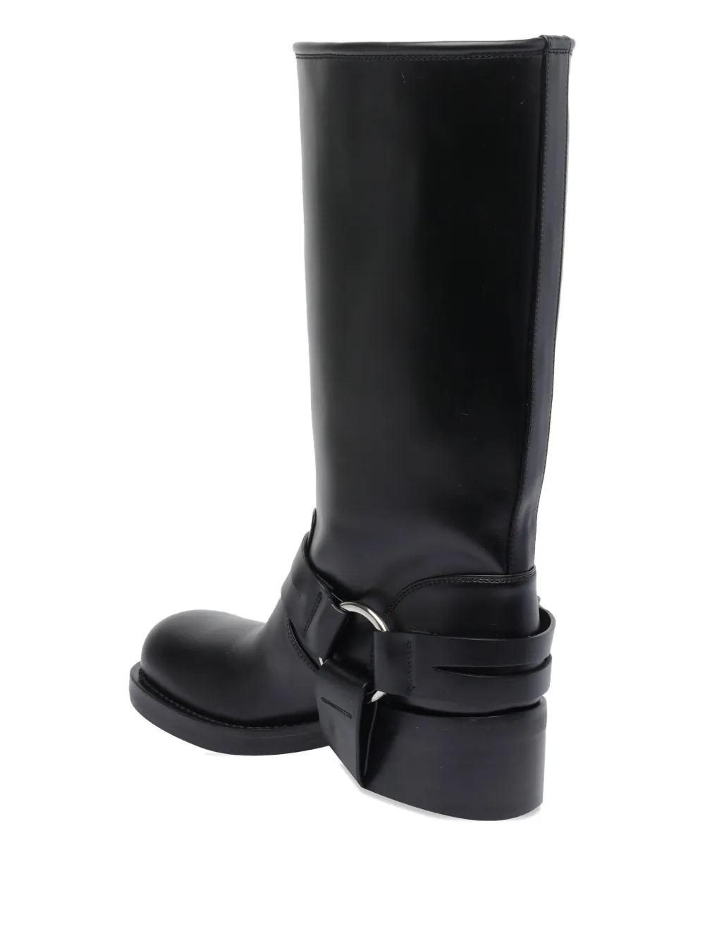 MACH & MACH 50mm Double Heart leather boots Black