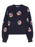 Essentiel Antwerp sequin-floral sweatshirt - Blue