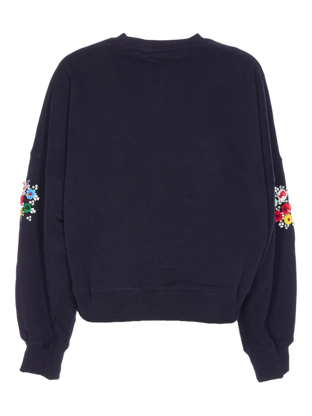 Essentiel Antwerp Sequin-floral Sweatshirt In Blue