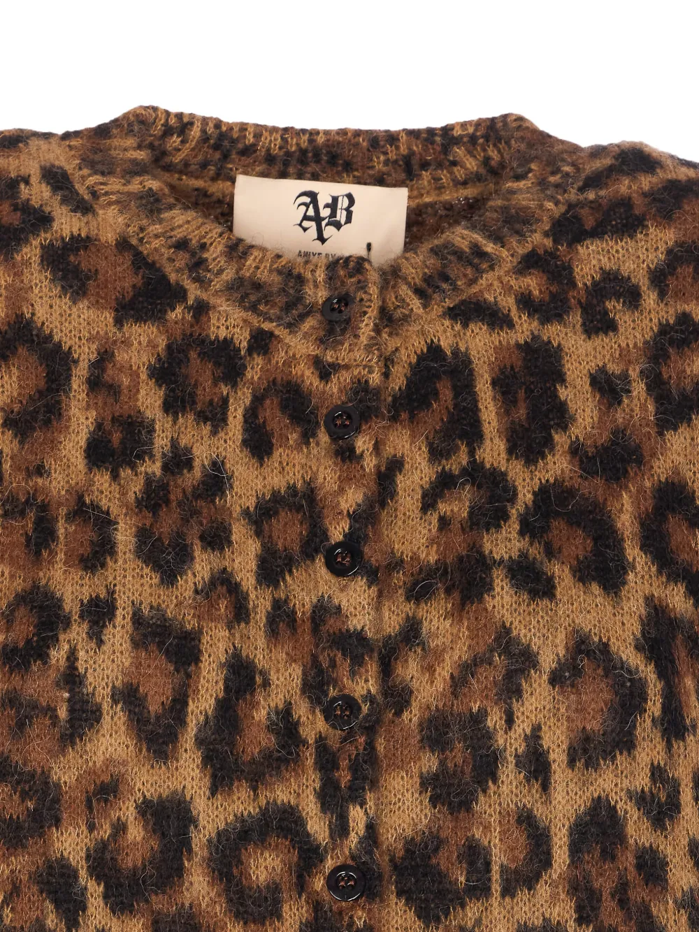 Aniye By Button Long-sleeved Sweater In Brown
