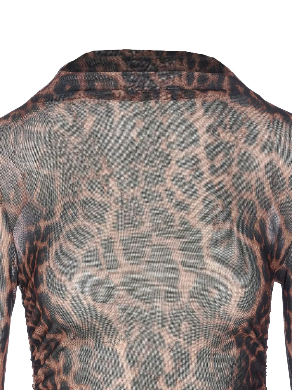 Aniye By Animal-print High-neck Top In Brown