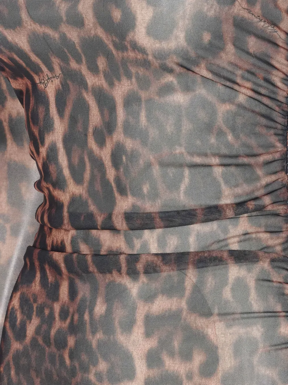 Aniye By Animal-print High-neck Top In Brown