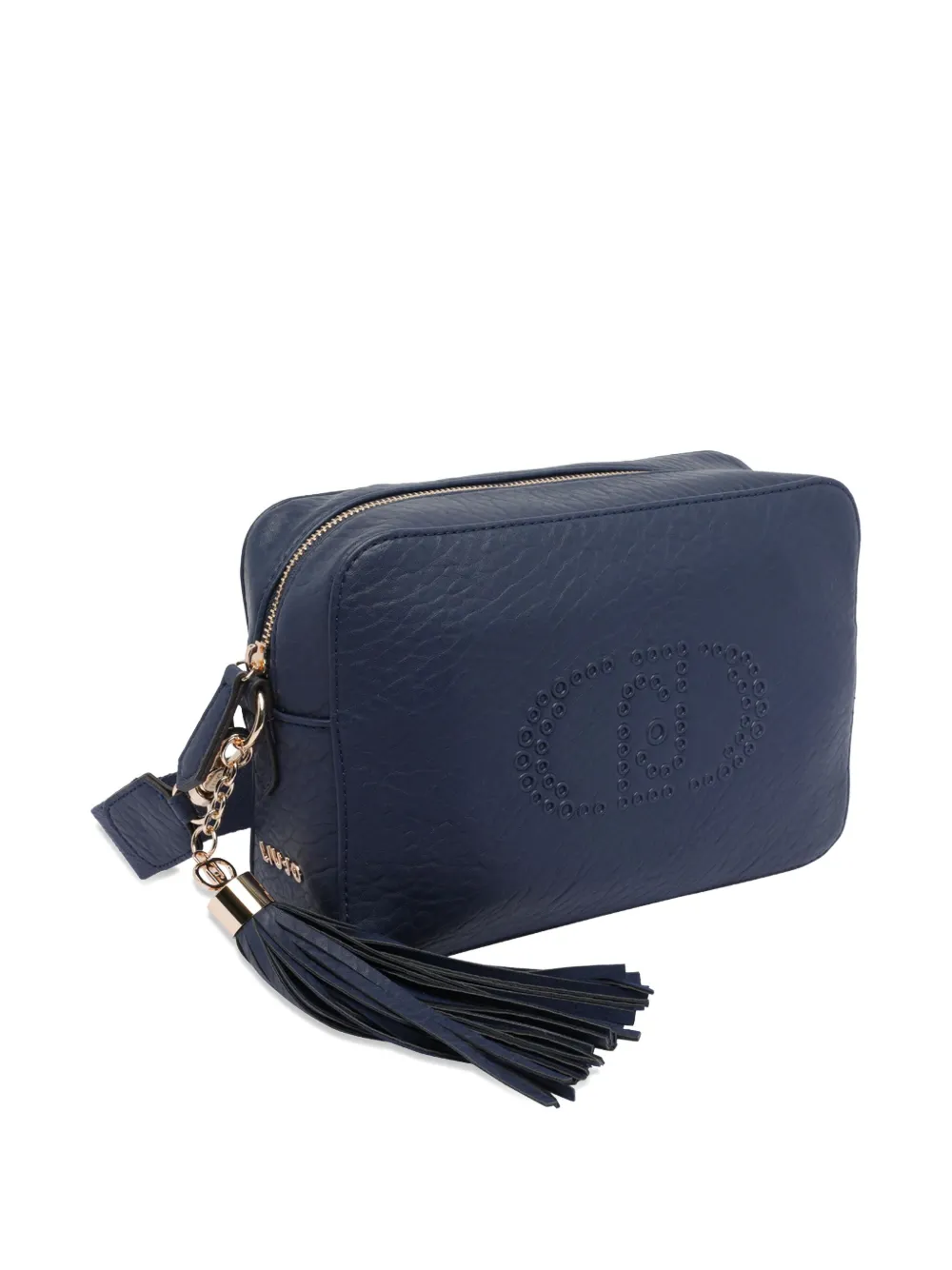 Liu •jo Logo-embellished Tassel Cross Body Bag In Blue