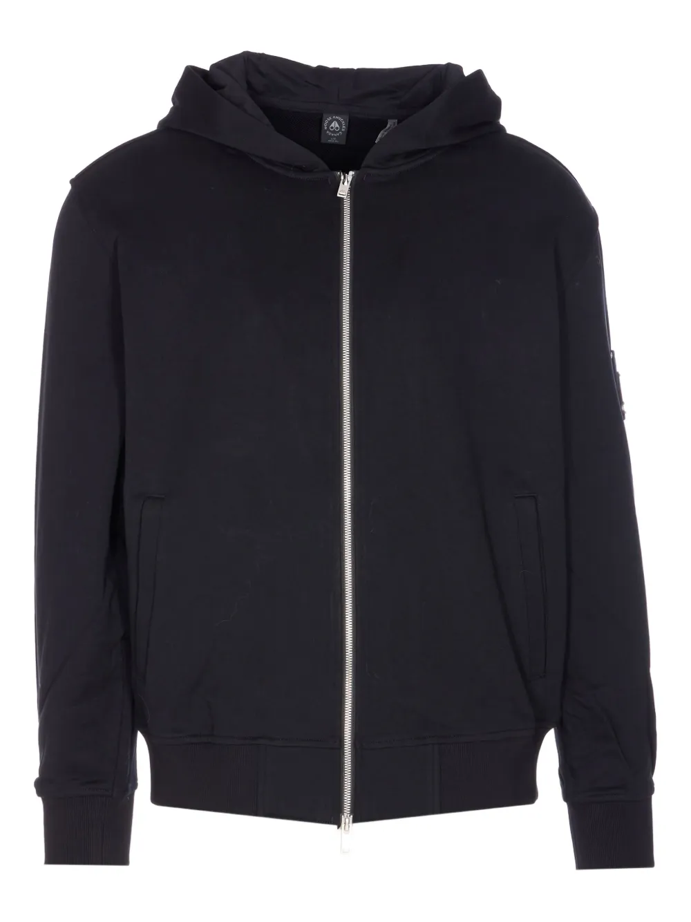 Moose Knuckles Hartsfield Zip-up Hoodie In Black
