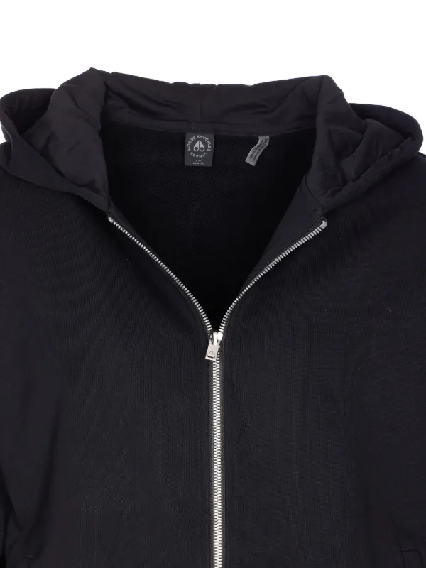 Moose Knuckles Hartsfield zip-up Hoodie | Black | FARFETCH ZA