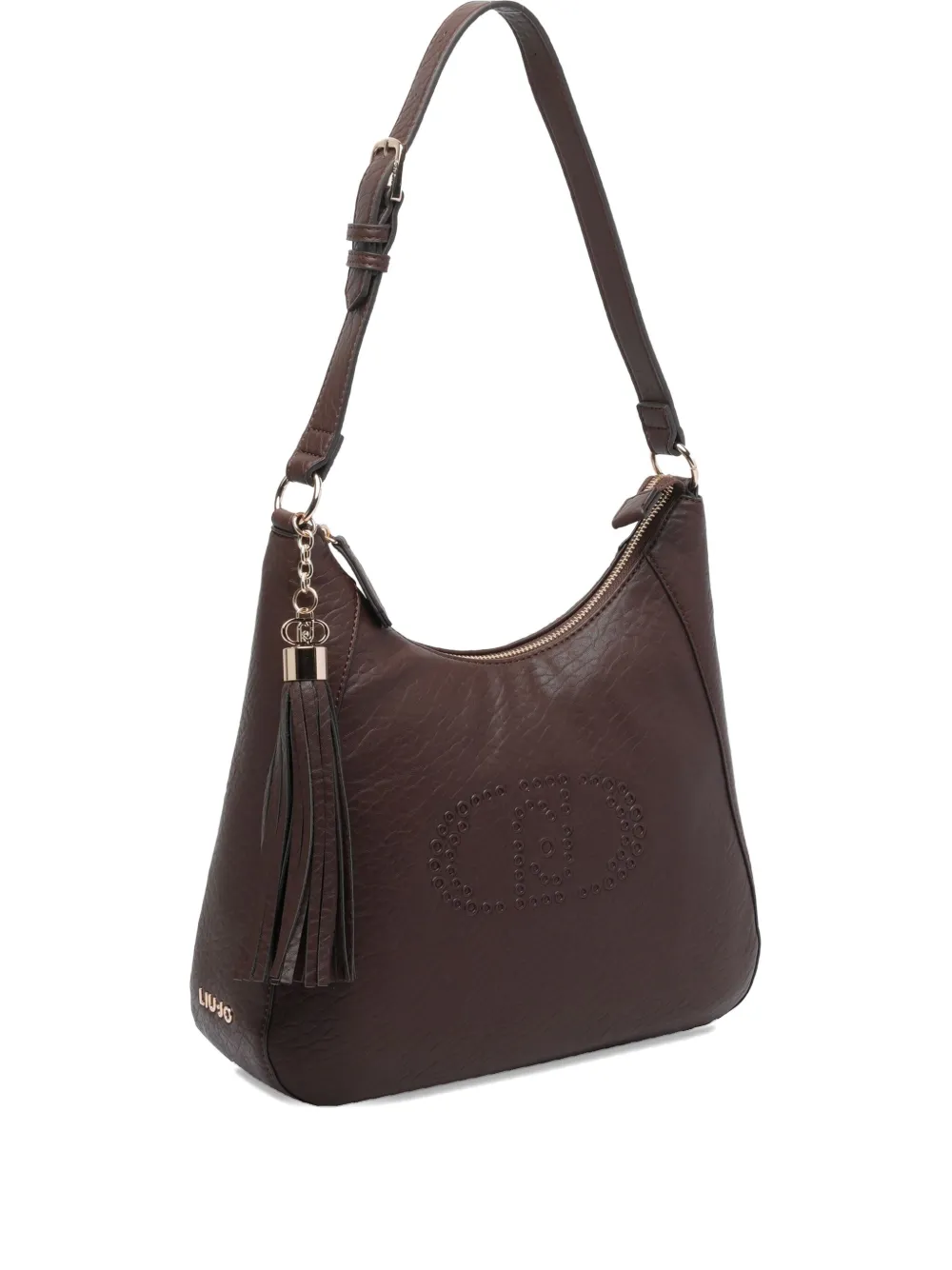 Liu •jo Top-zip Tassel-detail Shoulder Bag In Brown