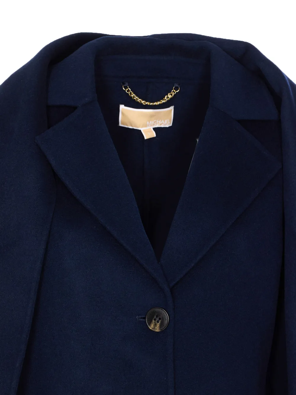Michael Michael Kors Single-breasted Coat In Blue