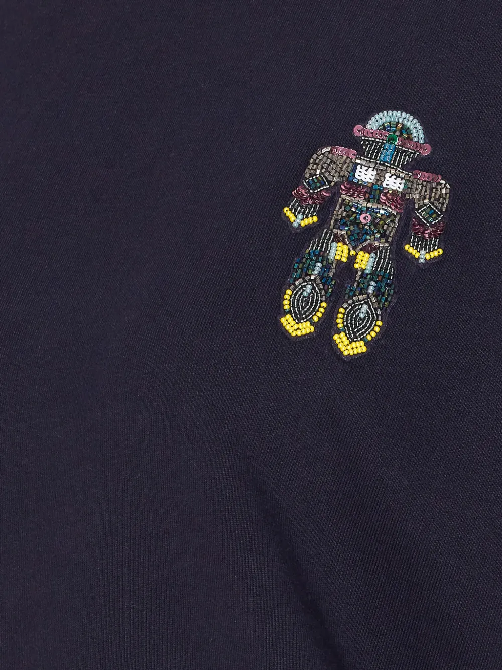 Essentiel Antwerp Beaded-robot Crew-neck Sweatshirt In Blue