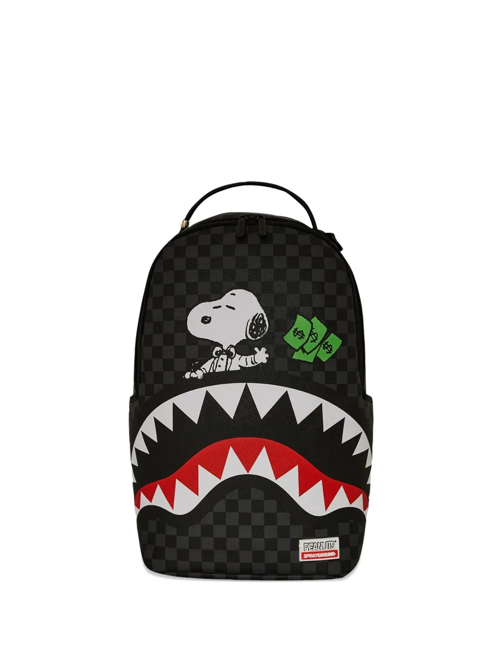 Sprayground Snoopy Top Shark Money DLXSV backpack - ブラック Sprayground Snoopy Top Shark Money DLXSV backpack - ブラック