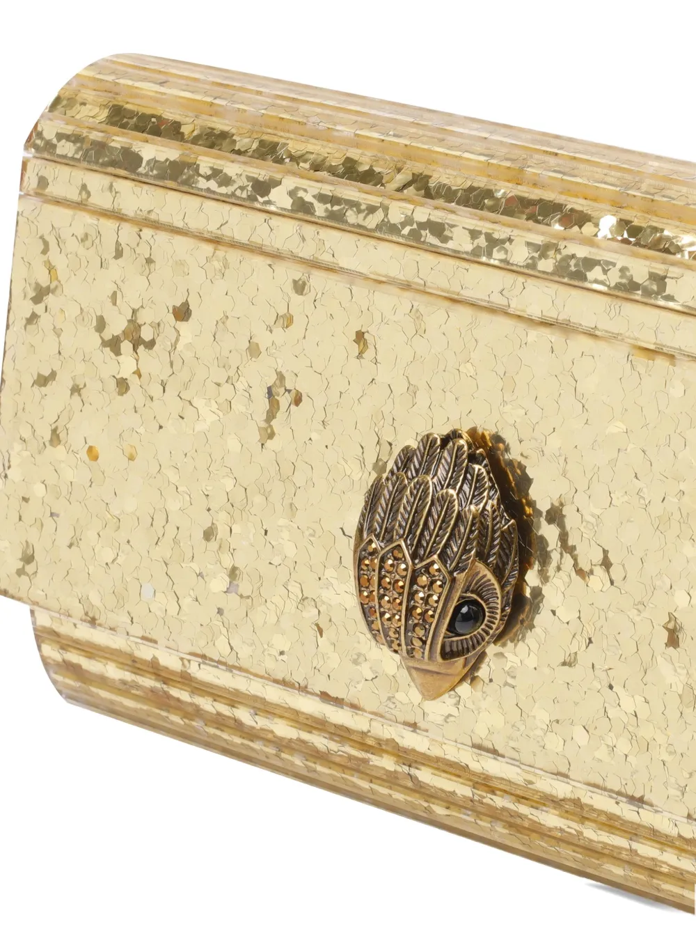 Kurt Geiger Eagle-embellishment Chain Shoulder Bag In Gold