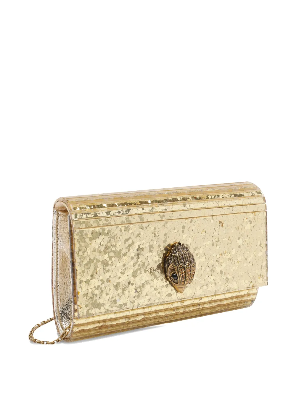 Kurt Geiger Eagle-embellishment Chain Shoulder Bag In Gold