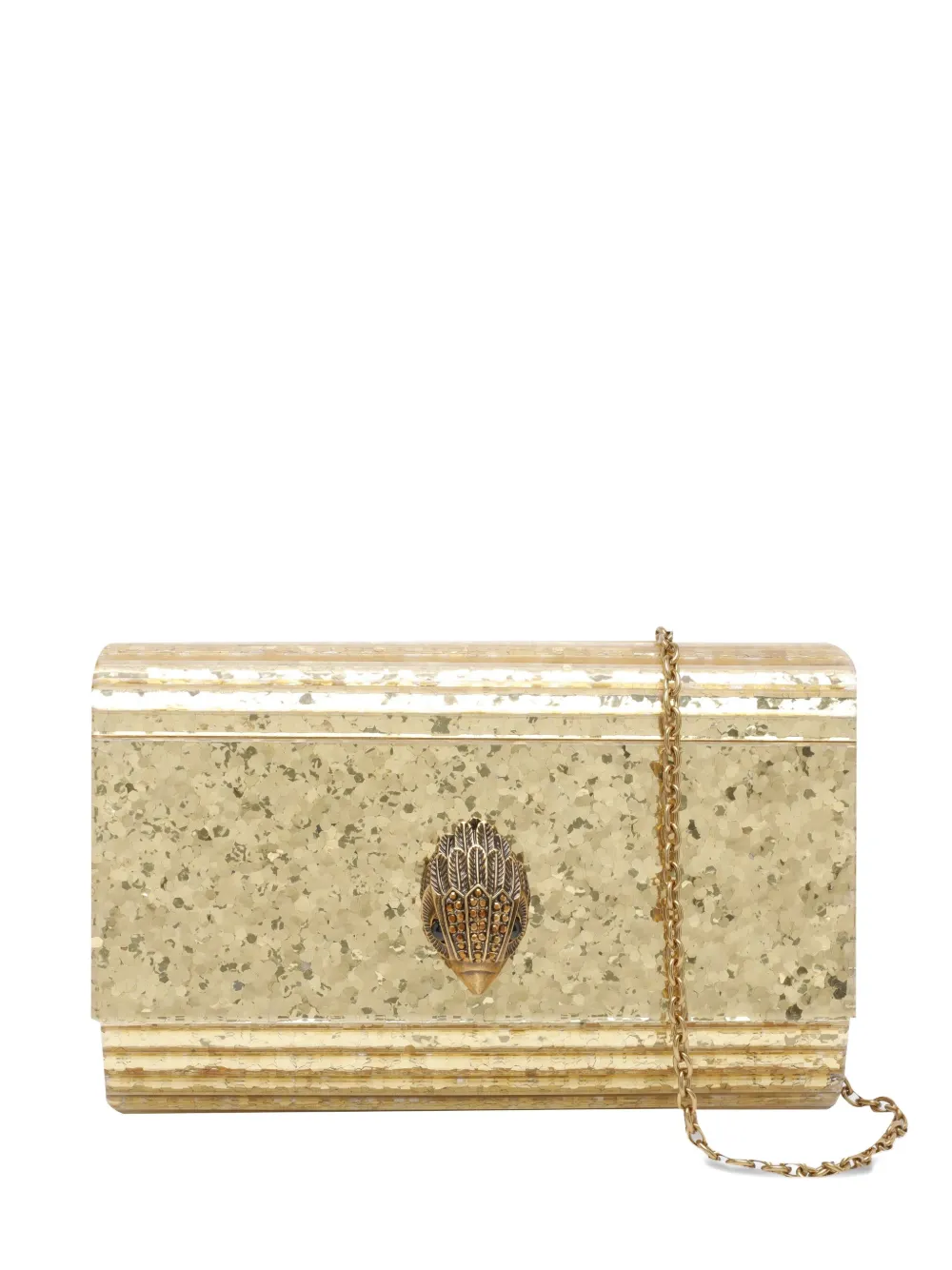 Kurt Geiger Eagle-embellishment Chain Shoulder Bag In Gold