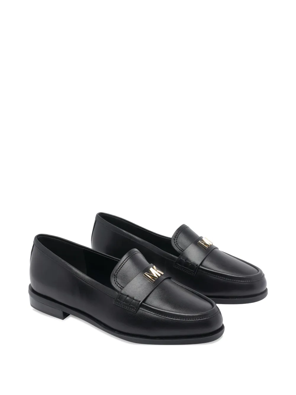 Michael Kors Lex logo-plaque loafers Zwart