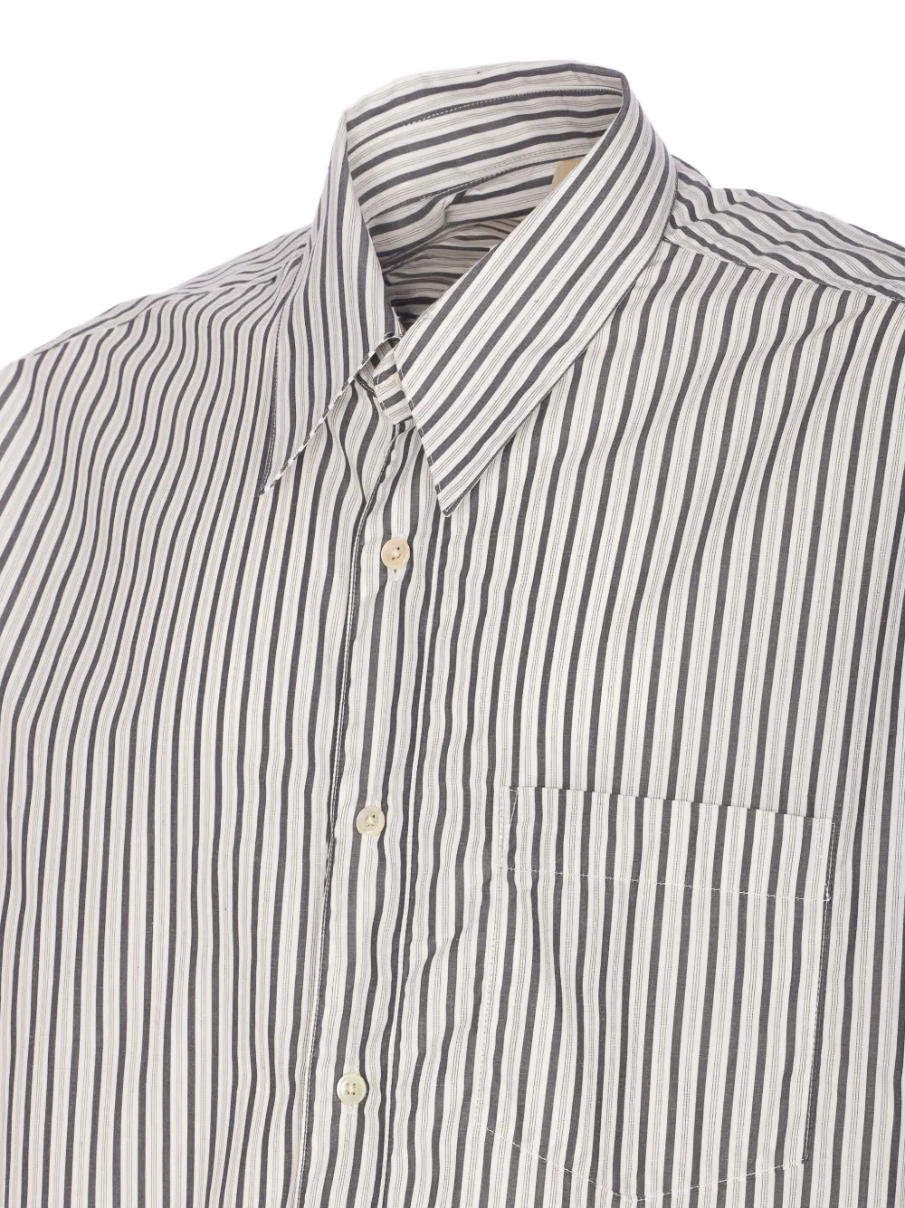 Sunflower Gestreept overhemd met zak Grijs