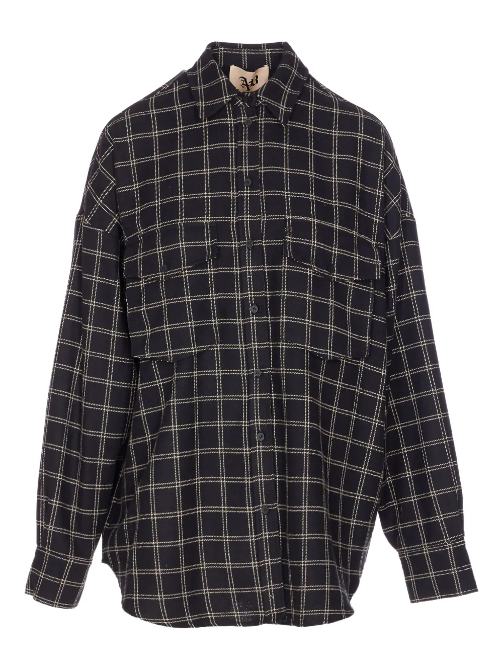 Aniye By Gwen Checked Button-fastening Shirt In Black
