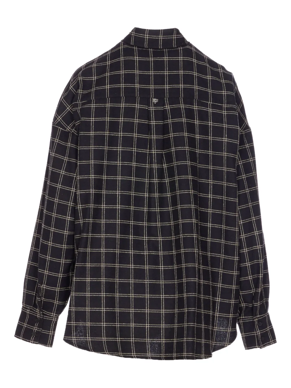 Aniye By Gwen geruite blouse met knoopsluiting - Zwart