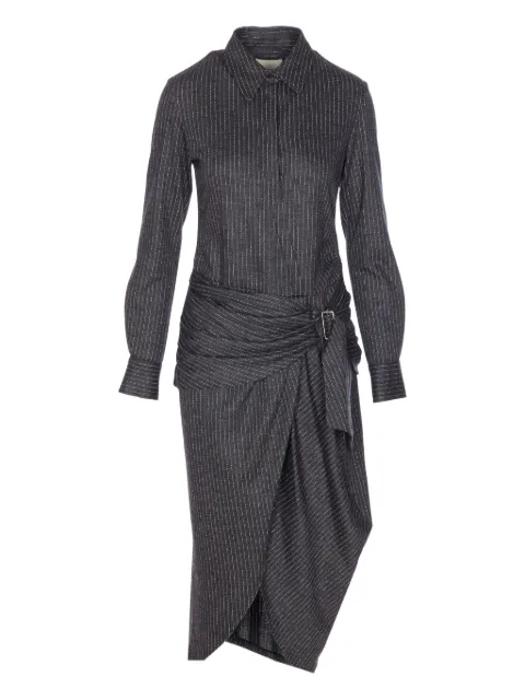 ISABEL MARANT Reilly pinstripe belted dress