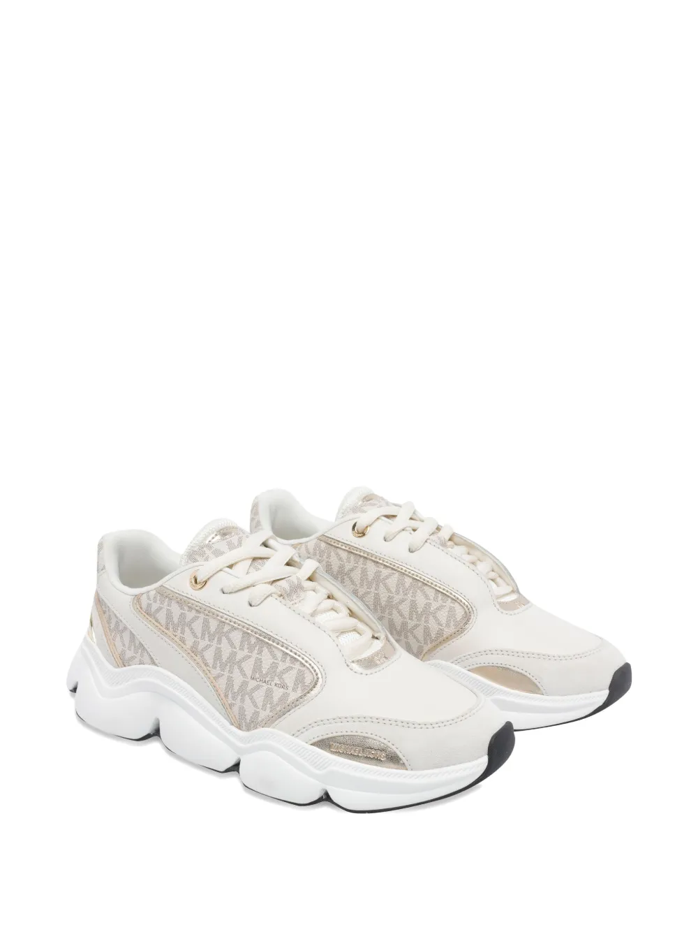 Michael Michael Kors Rennty logo-panels chunky sneakers - Beige