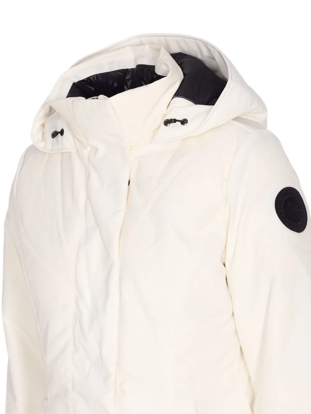 Canada Goose Parka met capuchon en opgestikte zak Wit