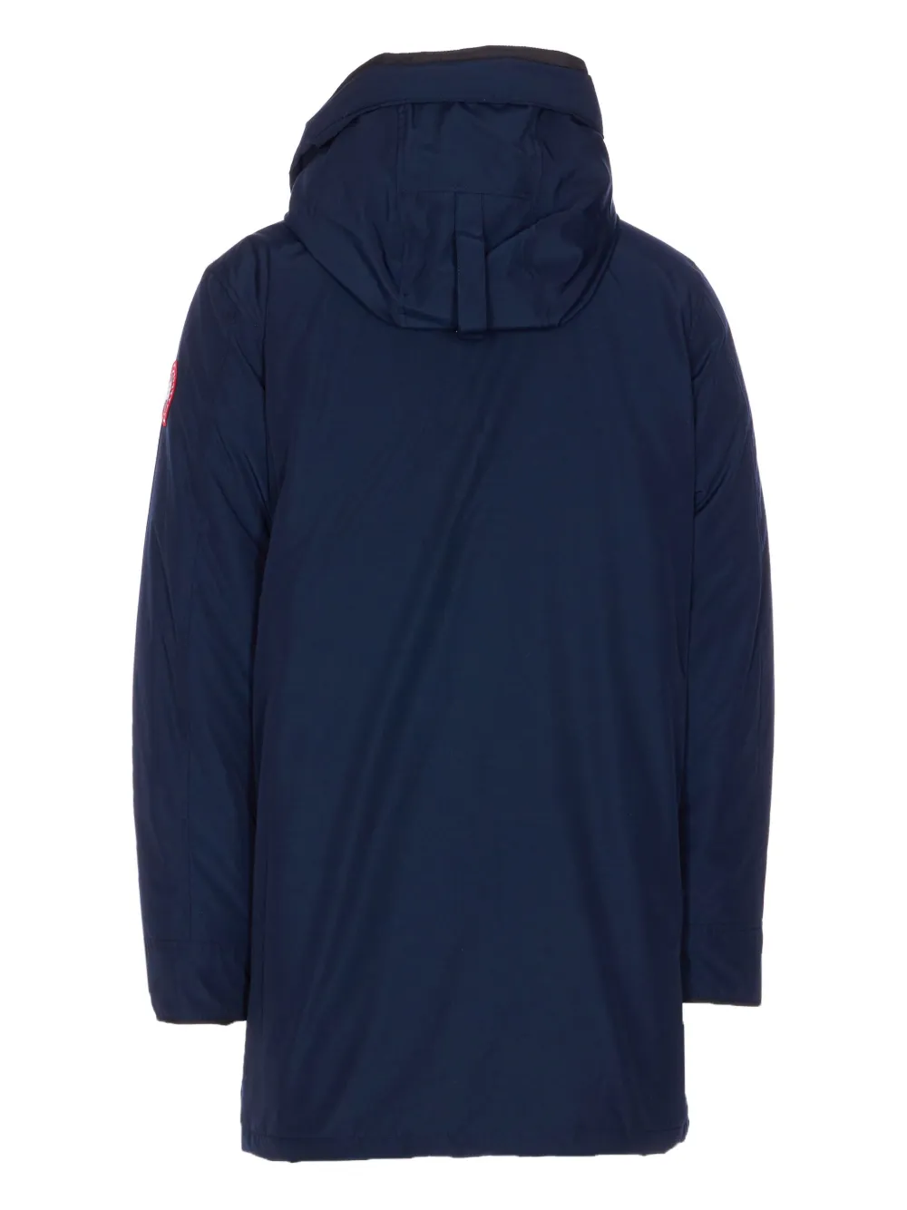 Canada Goose Hooded Coat With Long Sleeves And Pockets In Blue