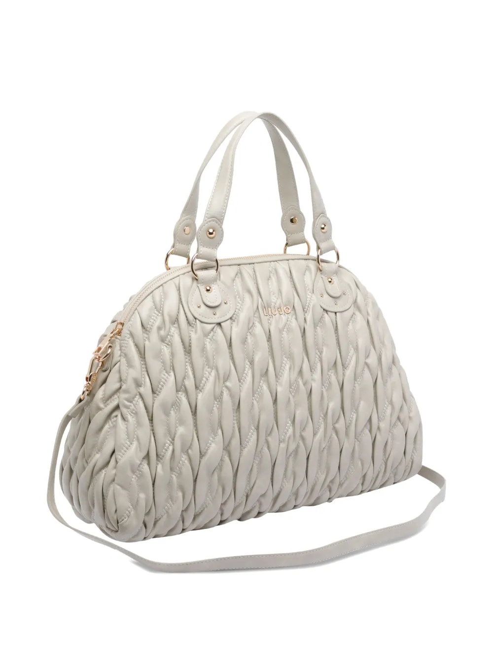 Liu •jo Quilted-texture Tote Bag In Neutral