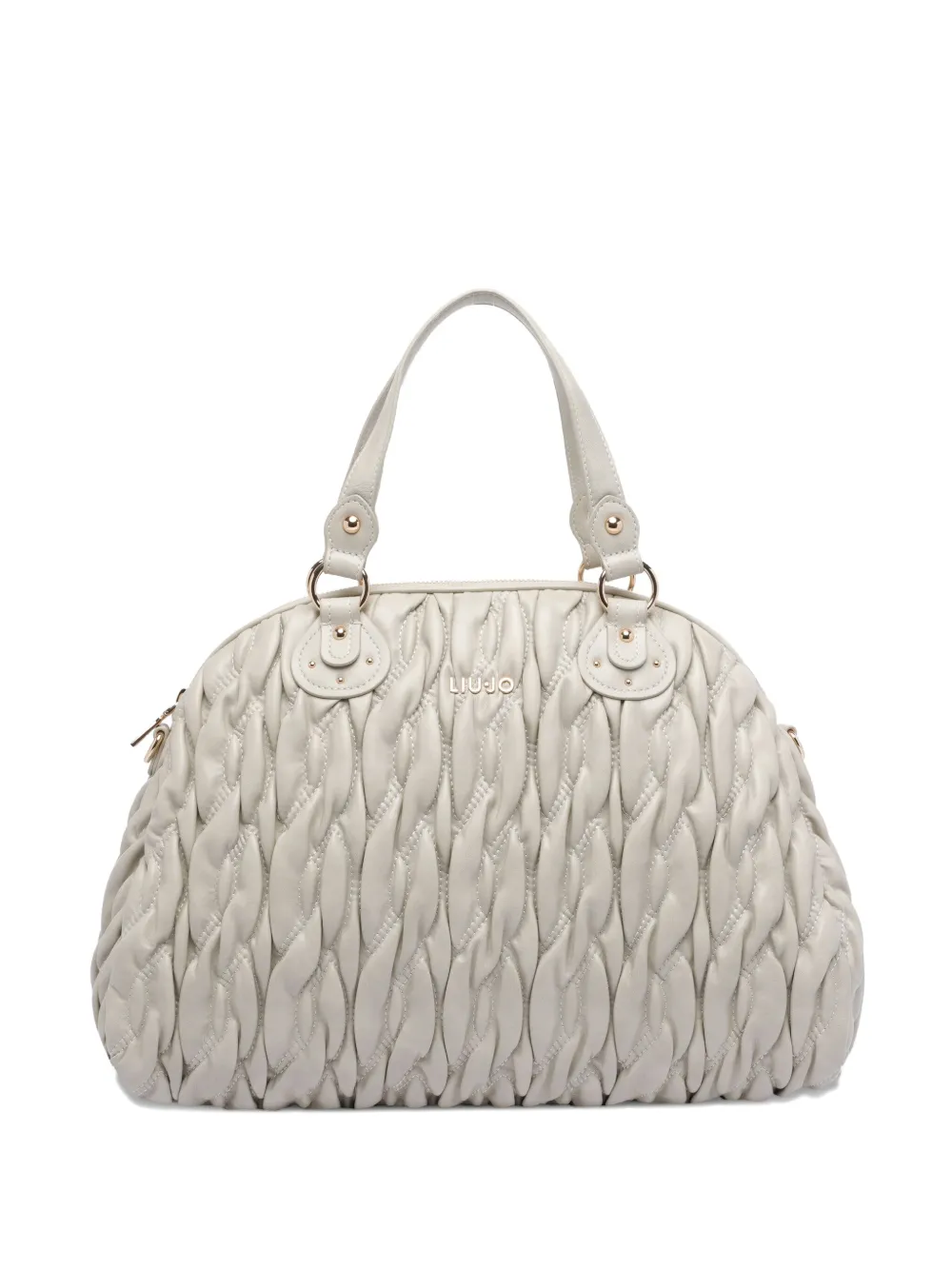 Liu •jo Quilted-texture Tote Bag In Neutral