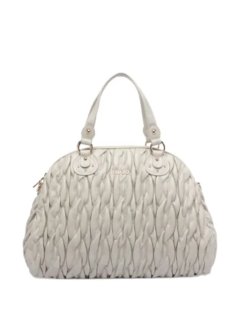 LIU JO quilted-texture tote bag