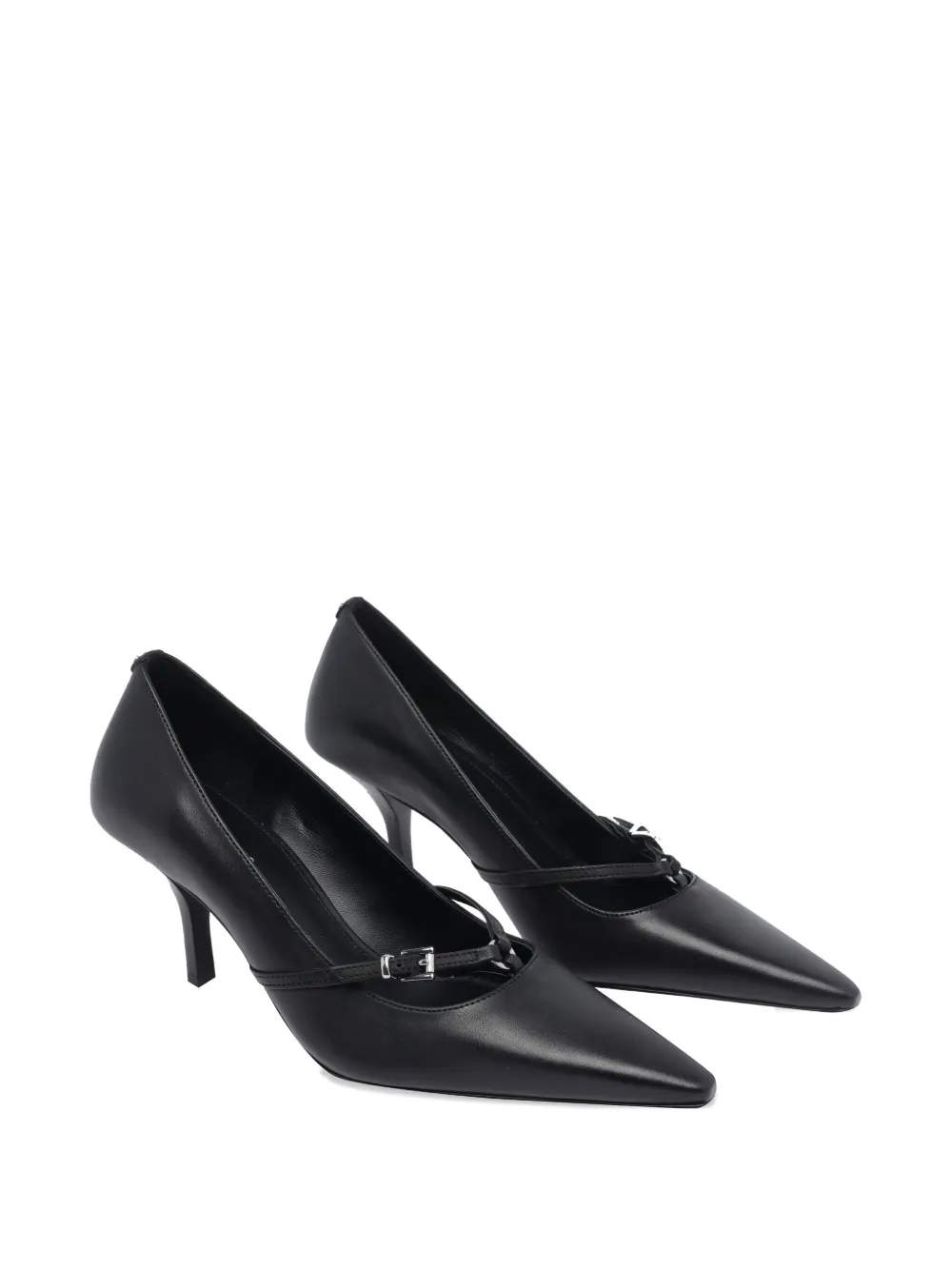 Michael Kors 75mm buckle-detail pointed-toe pumps Zwart