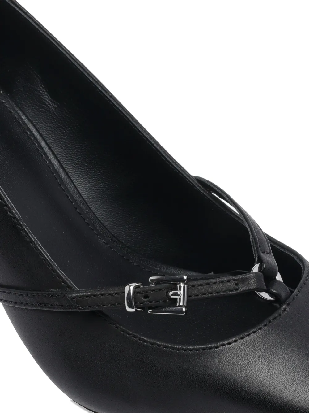 Michael Kors 75mm buckle-detail pointed-toe pumps Zwart